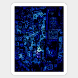 Blue Night Sticker Art NYC Sticker